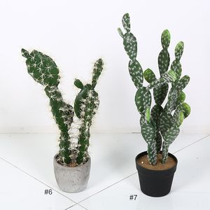 Carino verde piante di <span class=keywords><strong>cactus</strong></span> piante artificiali bonsai home office decorazione per la vendita - Product Image 4