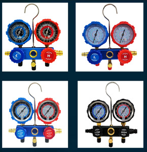 <span class=keywords><strong>R134a</strong></span> डबल मीटर वाल्व फ्लोरीन मीटर बर्फ प्रशीतन दबाव गेज ऑटोमोबाइल उपयोग के लिए एयर कंडीशनर रखरखाव के लिए - Product Image 5