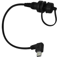 Câble USB coaxial optique étanche mâle-femelle vers Mini 5P avec gaine en PVC pour montage encastré sur tableau de bord de voiture, bateau, moto