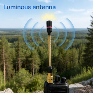 Antena portátil V82L, suave, corta, dorada, UHF 400/470MHz, 2.15dBi, conector macho de 6.5 pulgadas para radios portátiles, uso en interiores y hoteles - Product Image 6