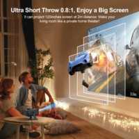 2025 Mini projecteur Portable chaud HA109 4K Micro projecteurs LCD BT5 Android 11 avec support léger 720P Proyector Beamer