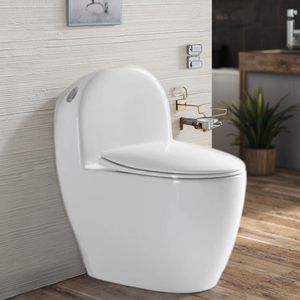 Western Modern Style High Quality Cheap Price Washroom Easy Clean Inodoro Bathroom Ceramic One Piece Siphonic Water <strong>Flash</strong> <strong>Toilet</strong> - Product Image 1