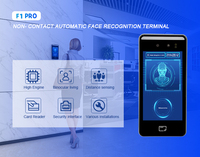 Sistema de Control de Acceso y Asistencia Biométrico con IA F1 Pro, Dispositivo Facial con Reconocimiento Facial y Wifi para Gimnasios y Escuelas