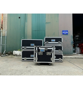 Estuche de Transporte Profesional para Instrumentos Musicales con 4 Ruedas y Caja de Almacenamiento de Madera Contrachapada para Mezclador de Audio y Equipo de Sonido - Product Image 1