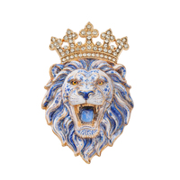 Broches de Diseño Barroco de Lujo con Animales e Insectos para Hombres y Mujeres, Joyería Inspirada en Porcelana Azul y Blanca, Accesorios de Moda