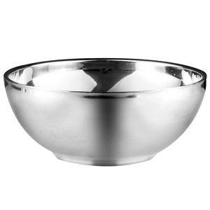 Stainless Steel Bowl Double Layer Thickened Heat Insulating Microwave Safe For Household And Hotel Use - Product Image 1