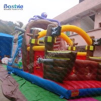 Toboggan aquatique gonflable de qualité commerciale en PVC, taille personnalisable, château gonflable, structure de saut aquatique