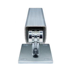 Porte coulissante moderne <span class=keywords><strong>en</strong></span> <span class=keywords><strong>acier</strong></span> robuste à 5 roues avec suspension à roulettes pour porte patio SL500 - Product Image 5