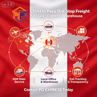 Transitaire Chine-Perou, fret maritime et aérien, DDP, livraison porte-à-porte, service d'agent logistique
