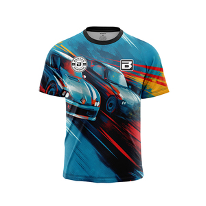 100 Polyester Thăng Hoa Thể Thao Racing T Áo Sơ Mi Xe Máy Racing Áo Sơ Mi Racing Đội Áo Sơ Mi - Product Image 5