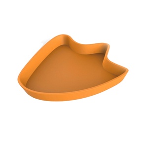 NOMOY PET Venta Directa de Fábrica al <span class=keywords><strong>por</strong></span> Mayor, Plato de Plástico PP Naranja con Diseño de Huella Grande, Recipiente para <span class=keywords><strong>Comida</strong></span> y Agua para Reptiles NW-05 - Product Image 1