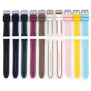 Bracelet de montre en silicone à libération rapide en stock 20/22mm 24/26mm Bracelet en caoutchouc sport tendance pour Samsung MoonSwatch - Product Image 3