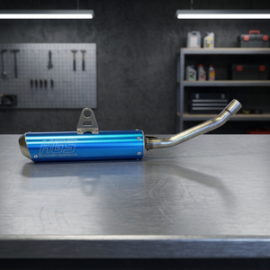 HGS Blue silenziatore con terminale in acciaio Yamaha YZ 125 sistemi di Tuning Engine per modelli 05-25 Made in Italy - Product Image 3