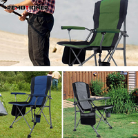 Chaise de plage pliable légère et portable en métal avec tissu Oxford pour activités de plein air - Idéale pour le parc, la randonnée, les repas, la pêche, le camping