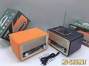 Altavoces Retro de Escritorio NS-6689BT, Radio con Subwoofer Inalámbrico, Transmisión Multibanda <span class=keywords><strong>AM</strong></span>/FM/SW para el Hogar y la Oficina - Product Image 6