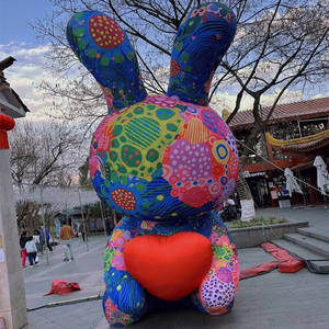 Portable Party Event Decor Air Sealed <strong>Inflatable</strong> Teddy <strong>Bear</strong> Transparent Neon Pink <strong>Inflatable</strong> Giant <strong>Gummy</strong> <strong>Bear</strong> - Product Image 4