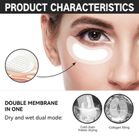 Masque pour les yeux lyophilisé personnalisé pour réduire les poches sous les yeux Cernes Ridules Hydratation au collagène et patchs hydratants pour les yeux