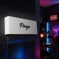 Kotak Lampu Akrilik RGB Backlit Kustom untuk Ruang Gaming, Toko, Taman - Dekorasi Latar Belakang Streaming Iklan Berwarna Penuh yang Dapat Dipersonalisasi
