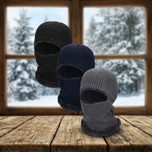 Pasamontañas de Invierno Geyoga de 3 Piezas para Hombre/Mujer, Tejido Cálido de Forro Polar, Cubre Rostro Completo, Transpirable/Impermeable y Resistente al Viento - Product Image 3
