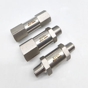 止回阀1/8 “1/4” <span class=keywords><strong>3</strong></span>/8 “1/<span class=keywords><strong>2</strong></span>” <span class=keywords><strong>3</strong></span>/8 “BSP NPT母对公直列式止回阀304不锈钢 - Product Image 3