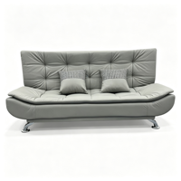 Canapé-lit trois places au design moderne et confortable, forme carrée, revêtement tissu, variété de couleurs, pour hôtel, appartement, salon.