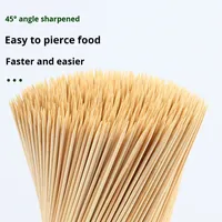 Brochettes de bambou enrobées de sucre, brochettes de barbecue jetables, vente en gros commerciale, boîte de 6 kg