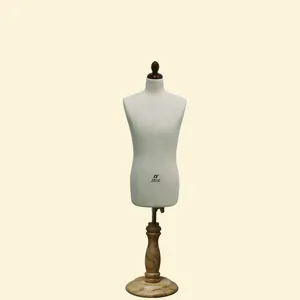Upper body male mini mannequin for mannequin draping form