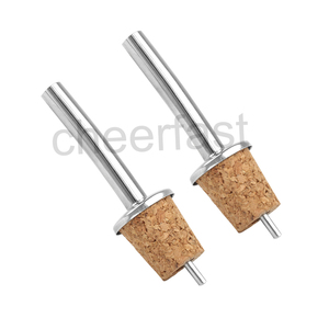 Verseurs de liqueur bouteille bouteille, bouchon de liège en bois, verseurs de vin rouge sec huile bière flacon de <span class=keywords><strong>Champagne</strong></span>, bouteille <span class=keywords><strong>bec</strong></span> de bouteille, <span class=keywords><strong>verseur</strong></span> de vin en acier inoxydable - Product Image 3