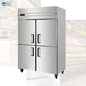 Congélateurs <span class=keywords><strong>de</strong></span> cuisine sans givre commerciaux équipement <span class=keywords><strong>de</strong></span> réfrigération <span class=keywords><strong>50</strong></span> <span class=keywords><strong>50</strong></span> réfrigérateur congélateur à refroidissement par air réfrigérateur profond en acier inoxydable - Product Image 1