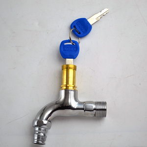 Factory Outlet Zinc Material Outdoor Garden Water <strong>Tap</strong> <strong>Lock</strong> 2/1 Anti-theft Faucet with <strong>Lock</strong> Key for Basin Use - Product Image 6