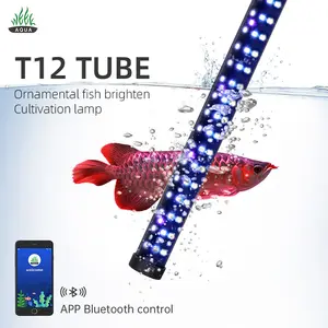 WEEKAQUA T12-115cm arowana 선탠 빛 akvaryum 탱크 APP 블루투스 타이밍 희미한 ip68 mayin 잠수정 led 빛