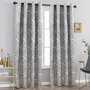 Hoa In Tie-Dye Phong Cách Biểu Tượng Tùy Chỉnh Kích Thước Polyester Dày Vải Grommet Darkening Rèm Cửa Cho Phòng Khách Cửa Sổ Lớn - Product Image 5