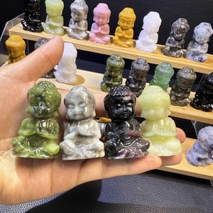 Hot Bán Pha Lê Khắc Phật Giáo Tôn Giáo Thủ Công Chữa Bệnh Đá 5Cm Rõ Ràng Thạch Anh Bé Phật Tượng Cho Trang Trí Nội Thất - Product Image 3