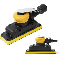 Lijadora Neumática para Automóviles de 70x198 mm, Pulidora de Aire, Lijadora Orbital Aleatoria, Eficiencia para Carrocería de Automóviles, Almohadilla de Velcro, Aspiración Central