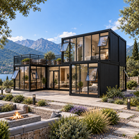 Grande maison préfabriquée avec deux chambres pour une résidence permanente sur site - Casa Prefabricada Para Residencia Privada Villa
