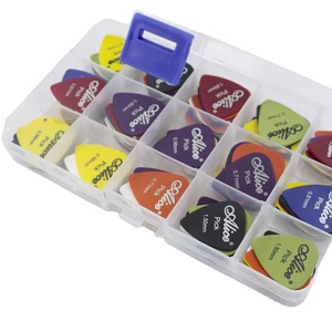 ปิ๊กกีตาร์ไฟฟ้าอลิซ100ชิ้น/กล่องปิ๊กกีตาร์อะคูสติกสีสันสดใส - Product Image 1