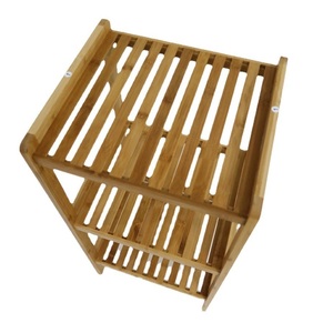 4-Tier Bamboo Lacquer Finish Free-Standing Shelving <strong>Storage</strong> <strong>Unit</strong> <strong>for</strong> <strong>Kitchen</strong> Bathroom Living Room-Eco-Friendly Durable Shelves - Product Image 5