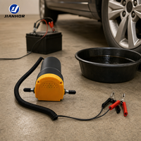 Pompe de transfert d'huile électrique 12V portable, extracteur d'huile DC avec pinces de batterie pour le changement d'huile de voiture et de moto