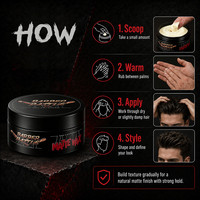 BARBERPASSION Marca Privada - Arcilla Capilar Suavizante Sin Residuos y Sin Brillo para Texturizar el Cabello, Productos de Peinado para Hombres