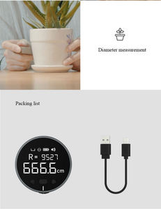 Mini regla electrónica multifuncional, Regla Eléctrica recargable con pantalla LCD HD, 200mah, ABS métrico y plástico, superventas - Product Image 6