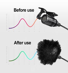 Debra DV01/02 Microphone Lavalier sans fil UHF avec fonction moniteur et micro-cravate d'interview pour Smartphone DSLR Camera Webcast - Product Image 6