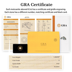 Moissanita Suelta Starsgem, Corte Pera, 4*6mm-10*15mm, Grado GRA, Color FG, VVS, Piedra Sintética, Forma de Pera, para Joyería - Product Image 3