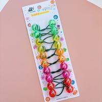 MYLULU Edle elastische Pferdes chwanz Perlen Modische Haar gummis für Kinder Kunststoff Perle Bobbles Bälle Hot Sale für Kleinkind Mädchen