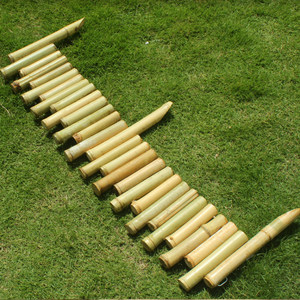 Recinzione <span class=keywords><strong>in</strong></span> Bambù Carbonizzato Anticorrosione, Stile Giapponese per Giardino e Cortile, Basso Divisorio per Orto e Aiuole - Product Image 3