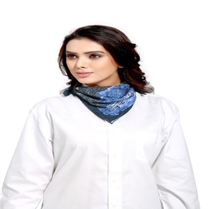 Autumn Women's Adult <b>Square</b> POLY SATIN <b>Scarves</b> Printed Animal and Character Designs Twill Style Silk Screen Printing - Product Image 2