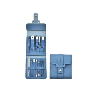 Chuyên Nghiệp 12 Pcs Của Phụ Nữ Móng Chân Móng Tay Công Cụ Thiết Lập Chất Lượng Cao Xách Tay Làm Móng Tay <span class=keywords><strong>Kit</strong></span> 16Pcs Làm Bằng Thép Không Gỉ PU Da Trường Hợp - Product Image 3
