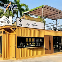 Unité Modulaire Préfabriquée Extensible 20ft x 10ft pour Magasin de Proximité, Kiosque, Bar – Contemporaine et Mobile pour Complexes Hôteliers et Sites de Camping
