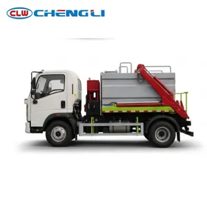 รถบรรทุก HOWO 4.5 ตัน 4x2 สำหรับเกลี่ยปูนซีเมนต์ เครื่องยนต์ Weichai สำหรับงานก่อสร้างถนน รถพ่นปูนซีเมนต์สำหรับขาย - Product Image 3