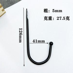 Mingmao Wall Mounted Iron Hook Round Durable Single Hook For Clothes Hat Jewelry <b>Backpack</b> Storage - Product Image 3