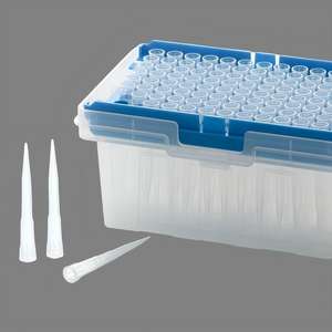 หัวปิเปตสีน้ำเงินขนาด 200 ไมโครลิตร พร้อมปลายปิเปตสีเหลือง บรรจุในกล่องใส ผ่านการฆ่าเชื้อ ใช้ได้กับปิเปตหลากหลายรุ่น ตรวจวัดได้อย่างแม่นยำ - Product Image 6